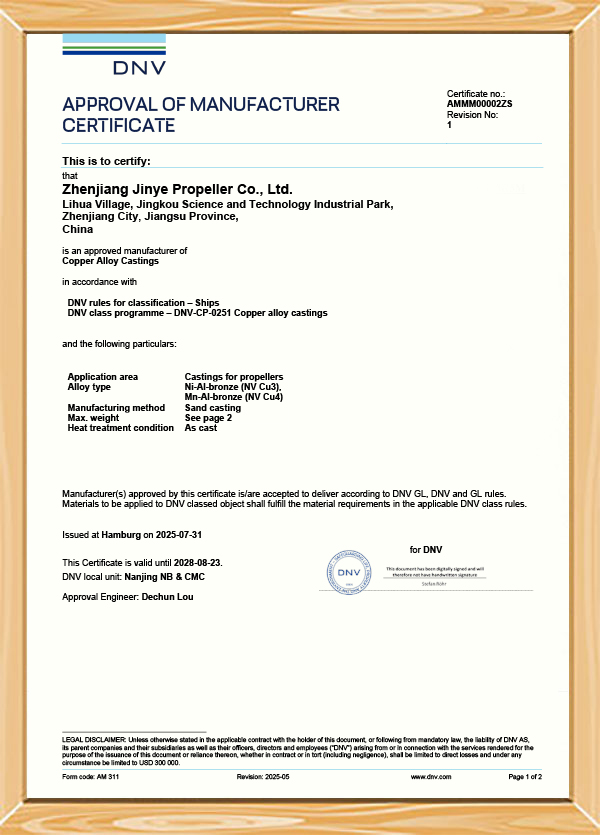 DNV-Certificate